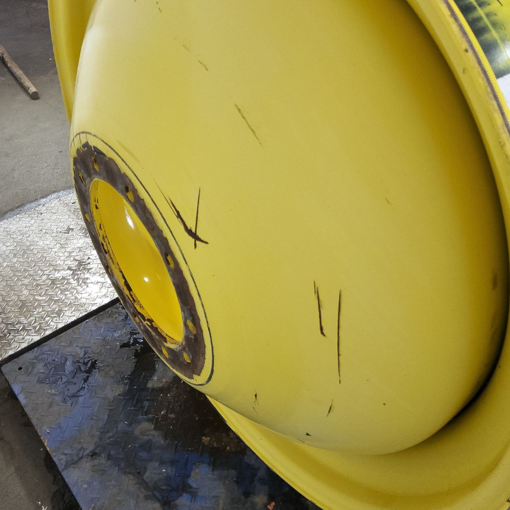 18"W x 42"D, John Deere Yellow 10-Hole Dolly Dual