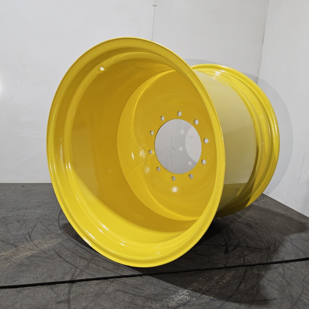 27"W x 32"D, John Deere Yellow 10-Hole Formed Plate