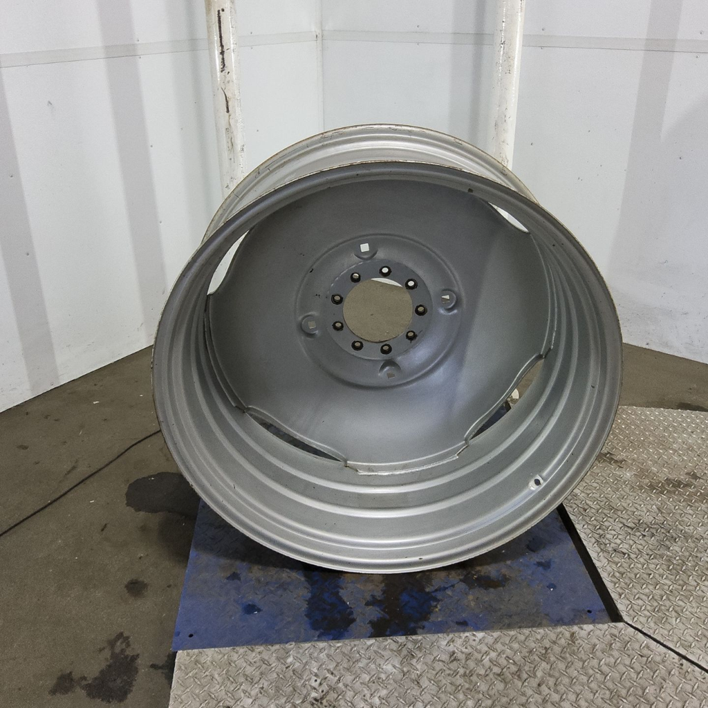 16"W x 38"D, Case IH Silver Mist 9-Hole Stamped Plate