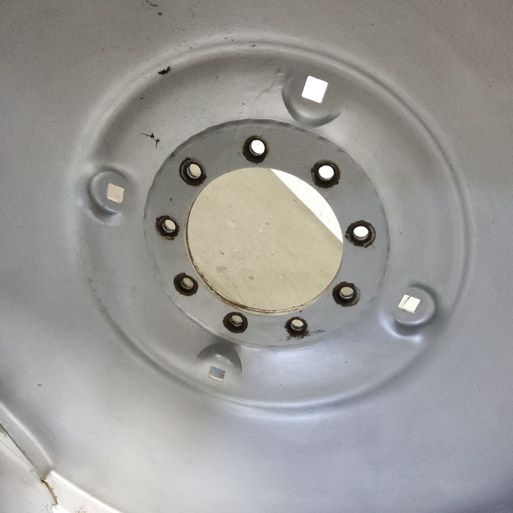 16"W x 38"D, Case IH Silver Mist 9-Hole Stamped Plate