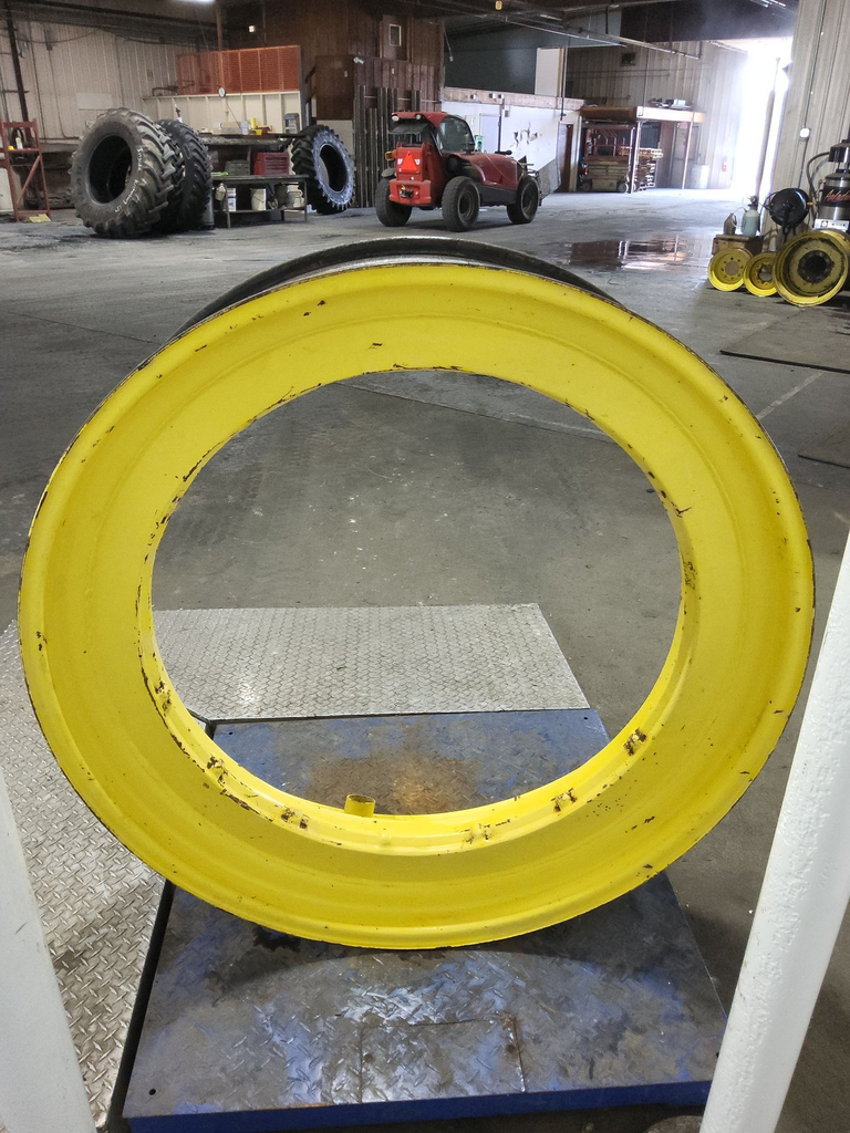 12"W x 46-38"D, John Deere Yellow Single Bevel Step-Up Rim