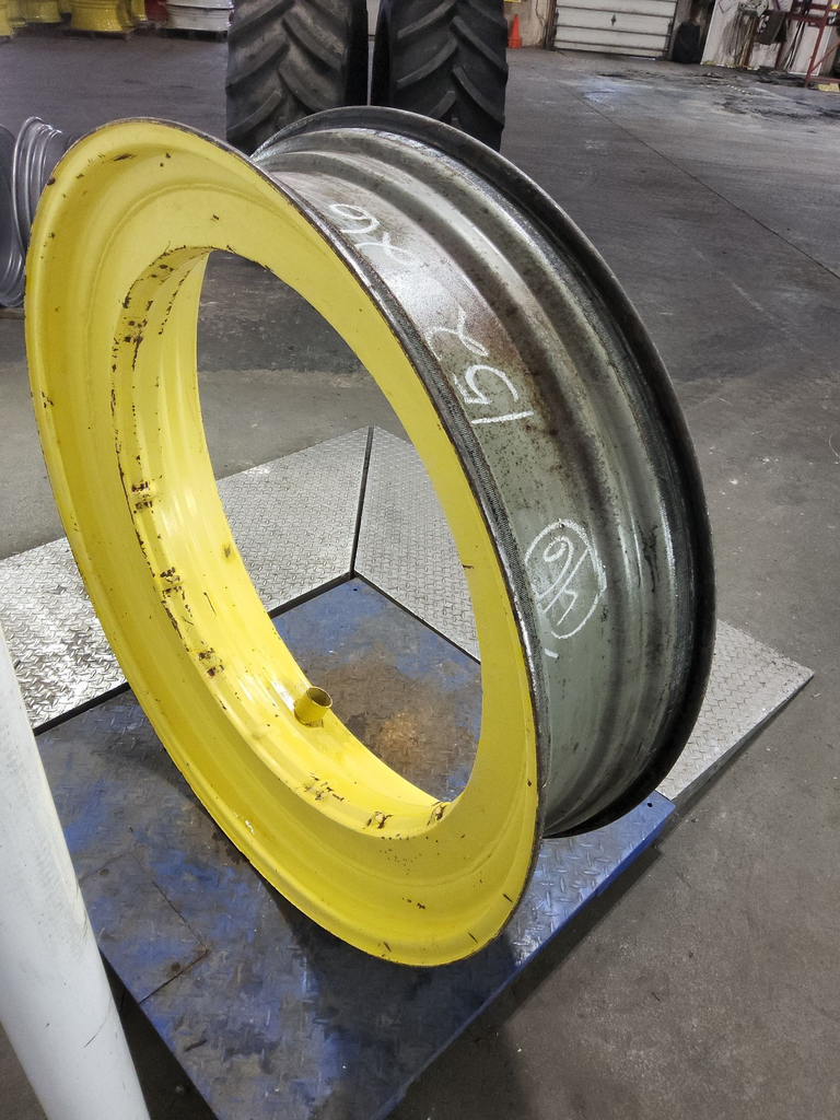 12"W x 46-38"D, John Deere Yellow Single Bevel Step-Up Rim