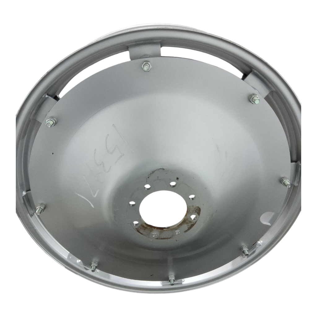 8-Hole Rim with Clamp Center for 38" Rim, Case IH Silver Mist