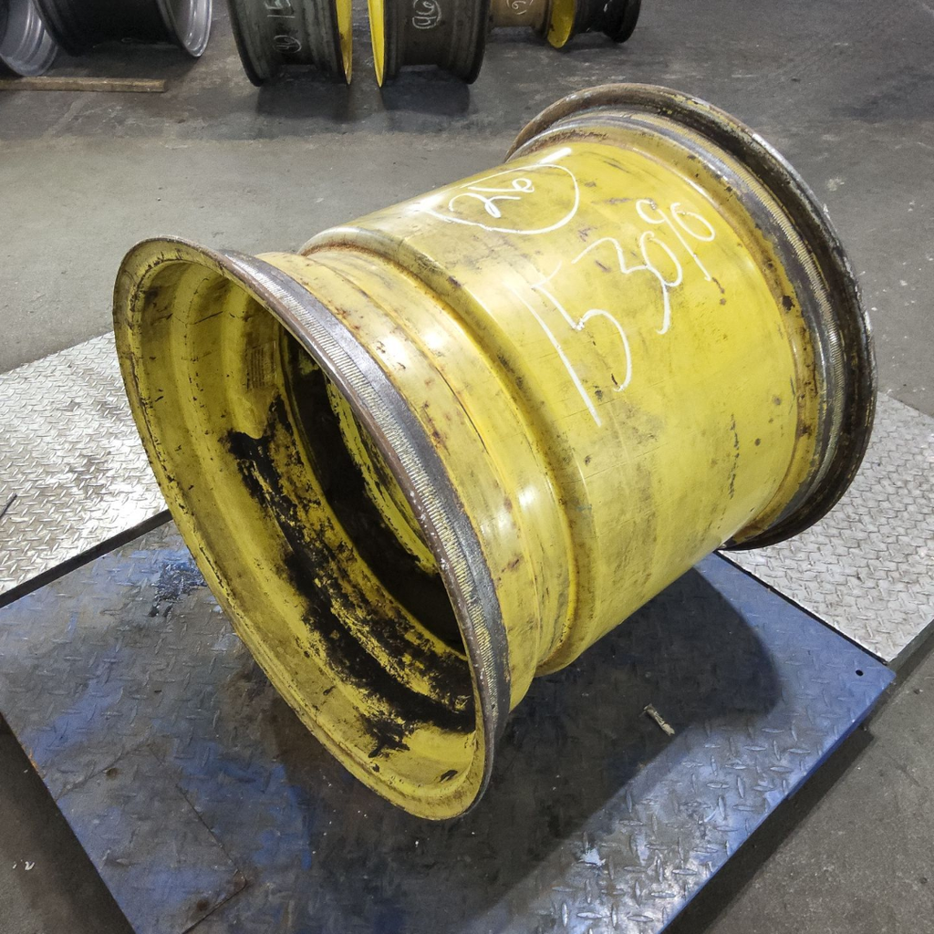 25"W x 26"D, John Deere Yellow 8-Hole Flat Plate