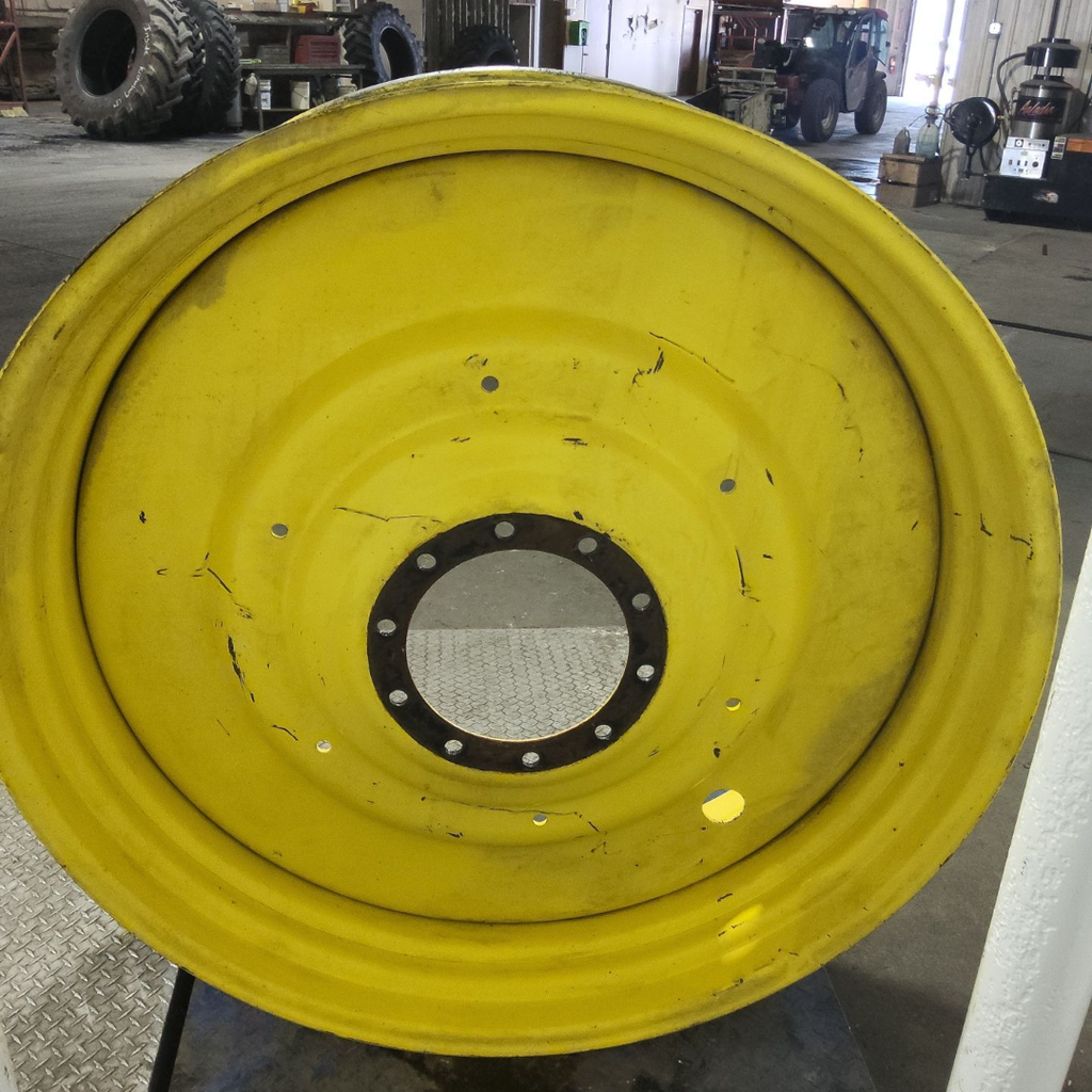 15"W x 50"D, John Deere Yellow 10-Hole Formed Plate