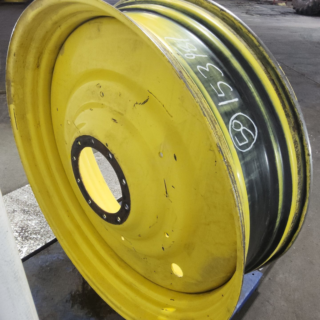 15"W x 50"D, John Deere Yellow 10-Hole Formed Plate