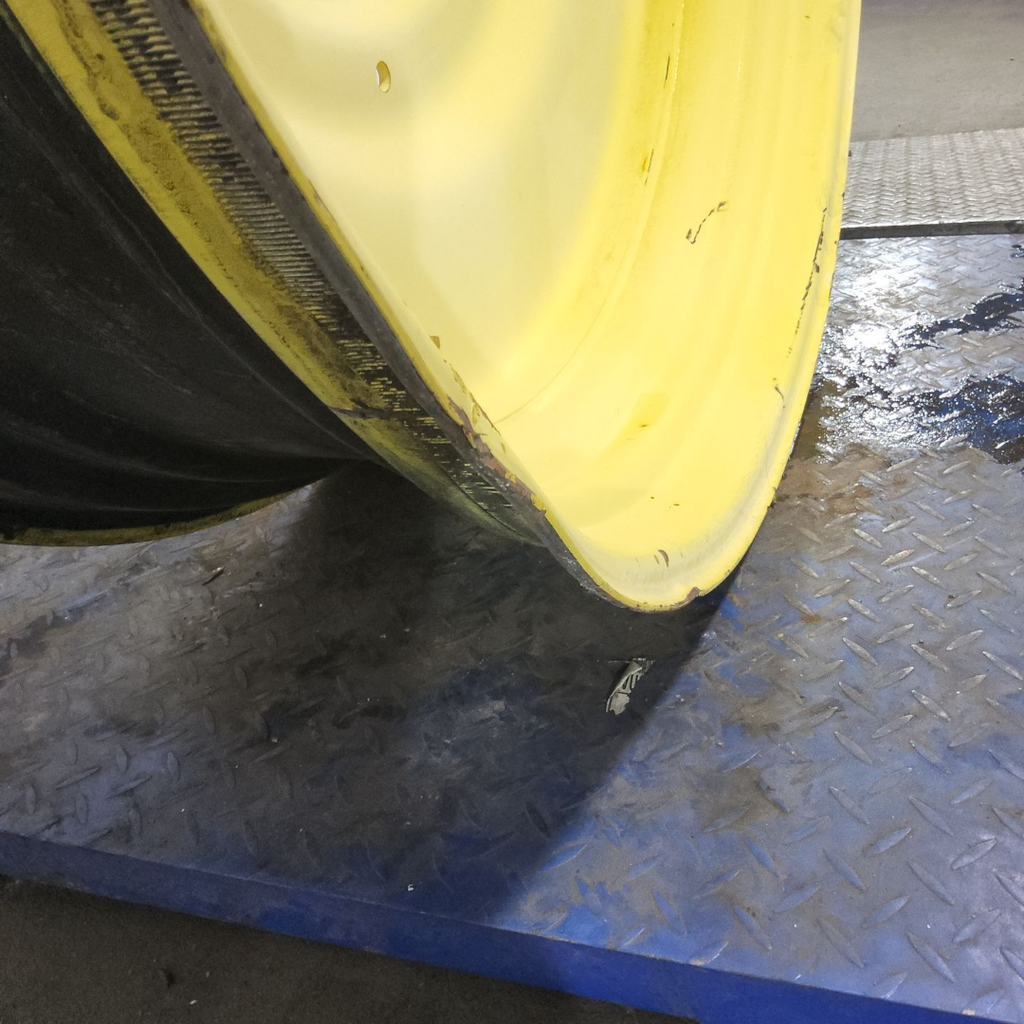 15"W x 50"D, John Deere Yellow 10-Hole Formed Plate