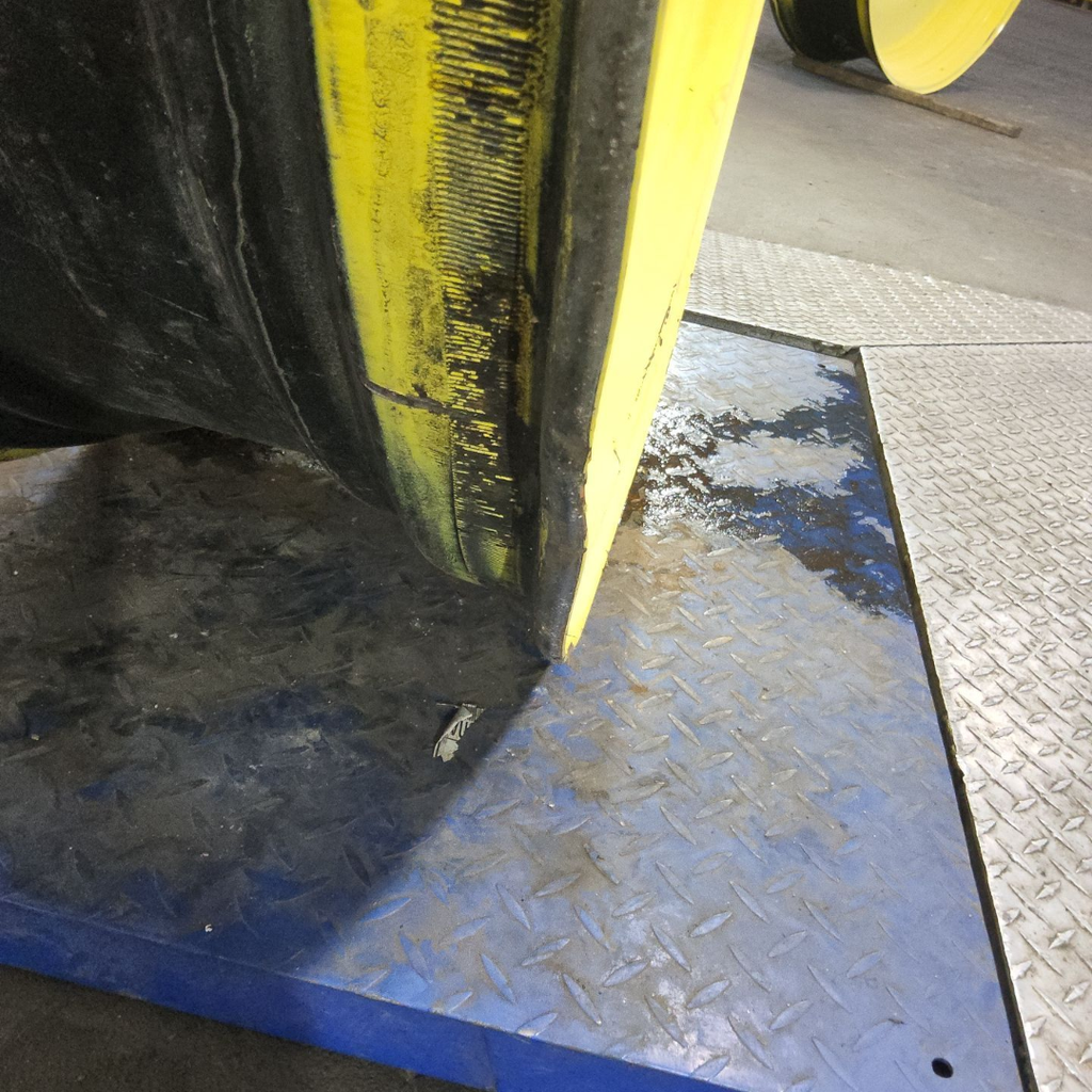 15"W x 50"D, John Deere Yellow 10-Hole Formed Plate