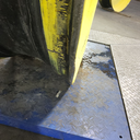 15"W x 50"D, John Deere Yellow 10-Hole Formed Plate