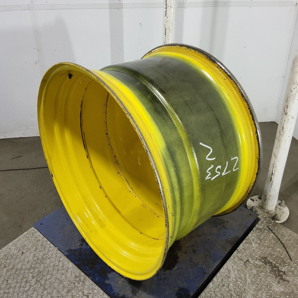 23"W x 38"D, John Deere Yellow 10-Hole Dolly Dual
