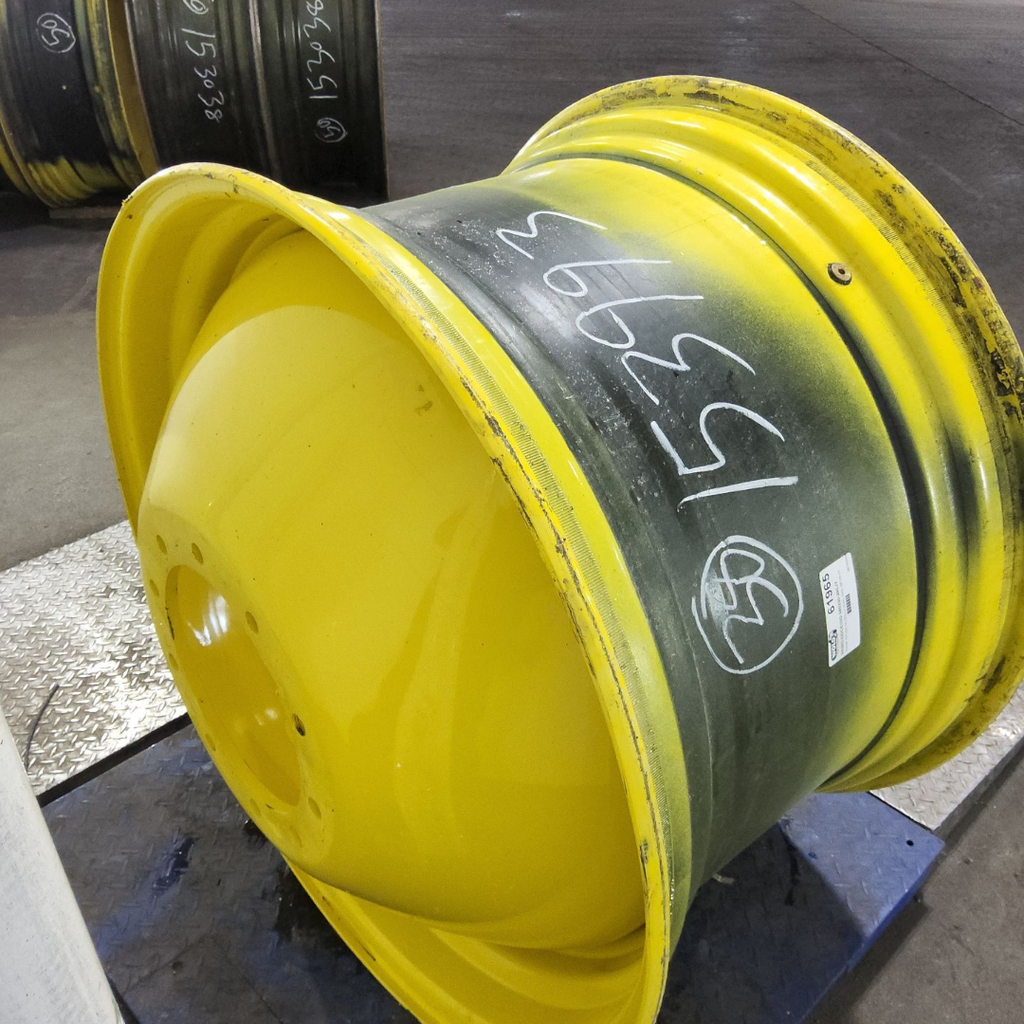23"W x 38"D, John Deere Yellow 10-Hole Dolly Dual