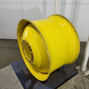 23"W x 38"D, John Deere Yellow 10-Hole Dolly Dual