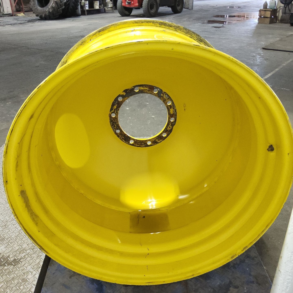 23"W x 38"D, John Deere Yellow 10-Hole Dolly Dual