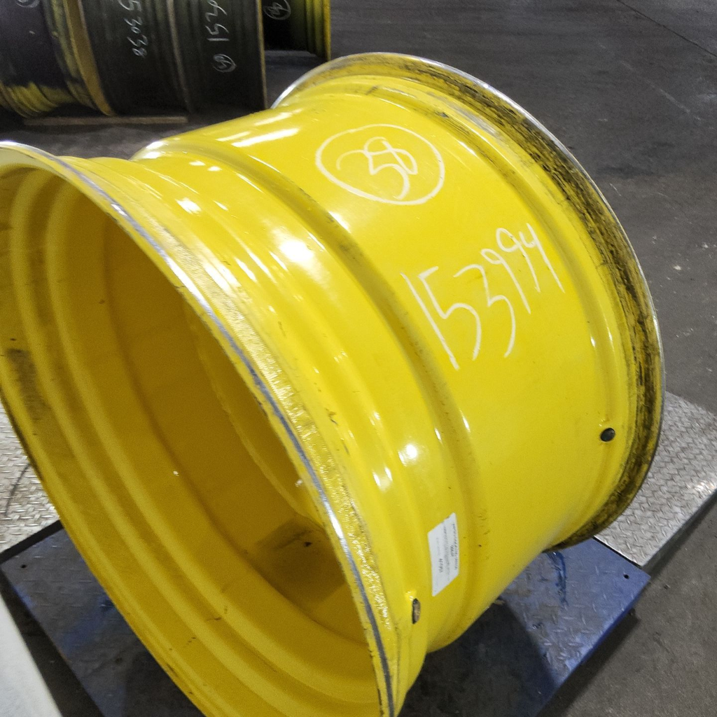 23"W x 38"D, John Deere Yellow 10-Hole Dolly Dual
