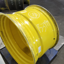 23"W x 38"D, John Deere Yellow 10-Hole Dolly Dual