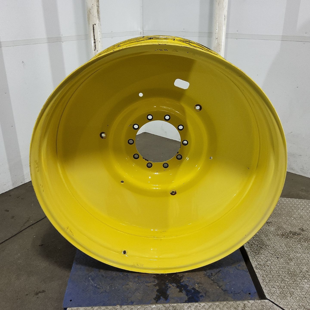 16"W x 46"D, John Deere Yellow 10-Hole Formed Plate , 8.38" Offset