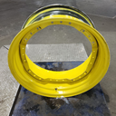15"W x 34"D, John Deere Yellow 12-Hole Waffle Wheel (Groups of 3 bolts) , 7.88" Offset