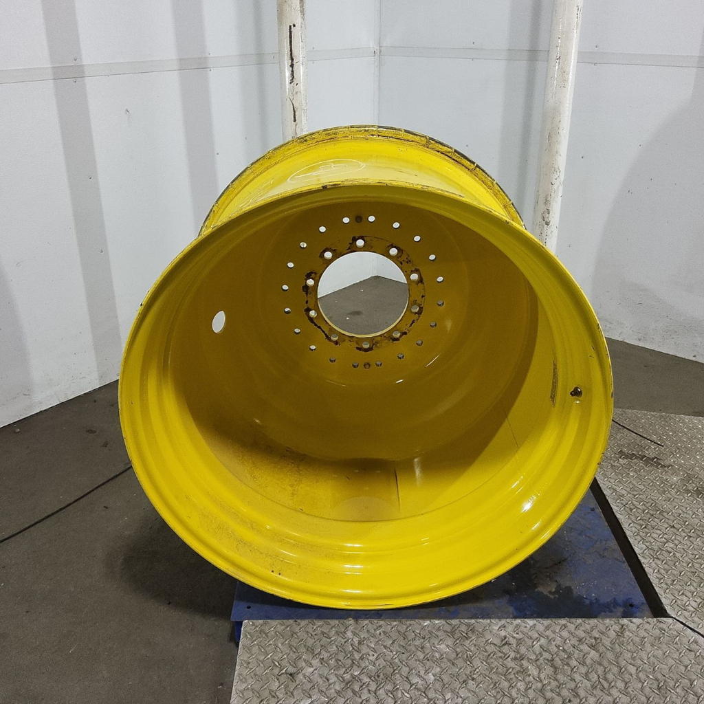 25"W x 38"D, John Deere Yellow 10-Hole Straddle Dual - Inside Main , -17.25" Offset