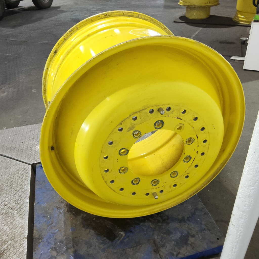 25"W x 38"D, John Deere Yellow 10-Hole Straddle Dual - Inside Main , -17.25" Offset
