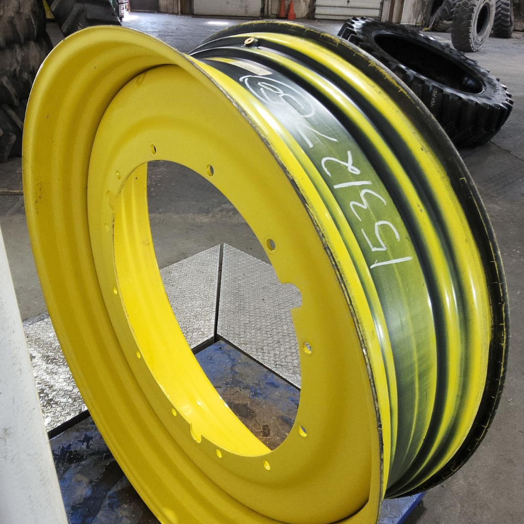 15"W x 50"D, John Deere Yellow 12-Hole Stub Disc , -3.38" Offset