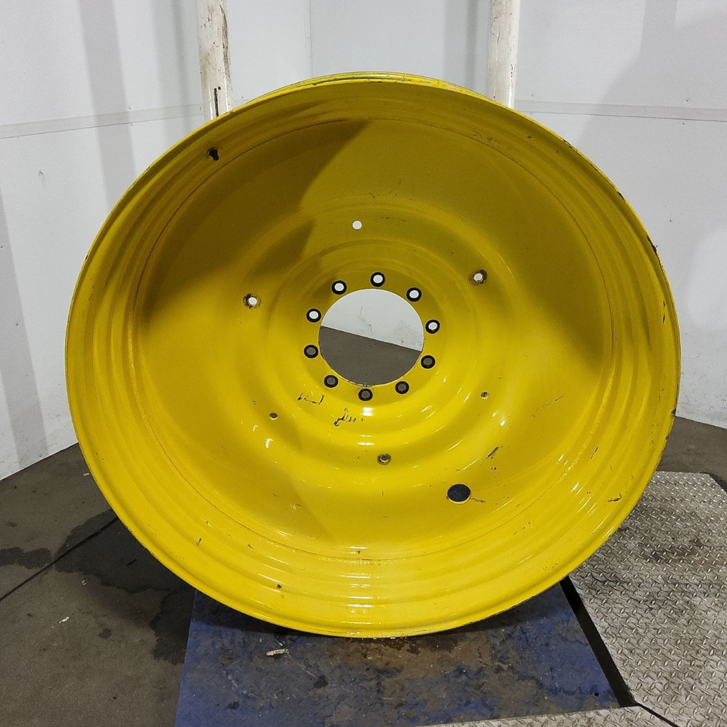 15"W x 50"D, John Deere Yellow 10-Hole Formed Plate , -6.75" Offset