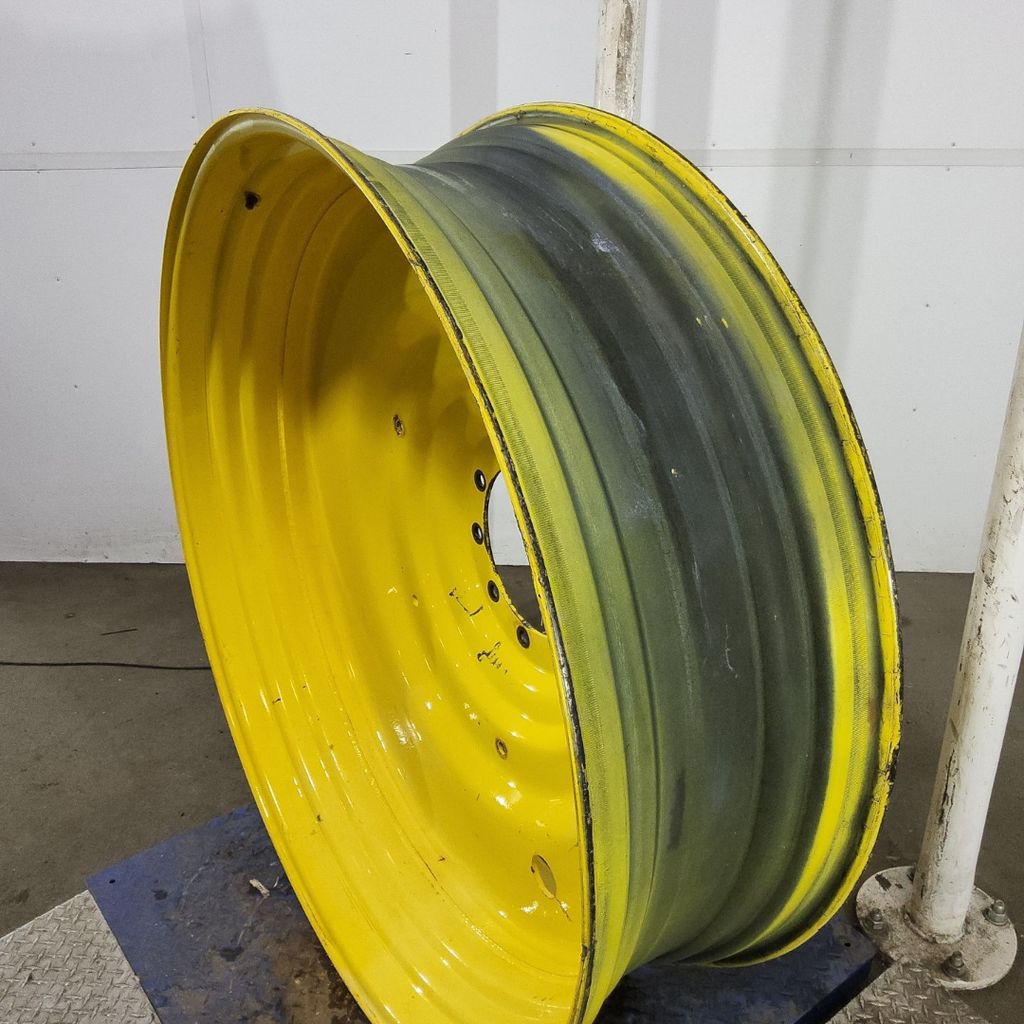 15"W x 50"D, John Deere Yellow 10-Hole Formed Plate , -6.75" Offset
