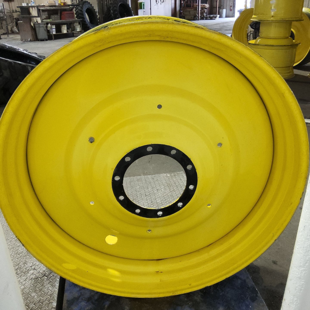 15"W x 50"D, John Deere Yellow 10-Hole Formed Plate , -6.75" Offset