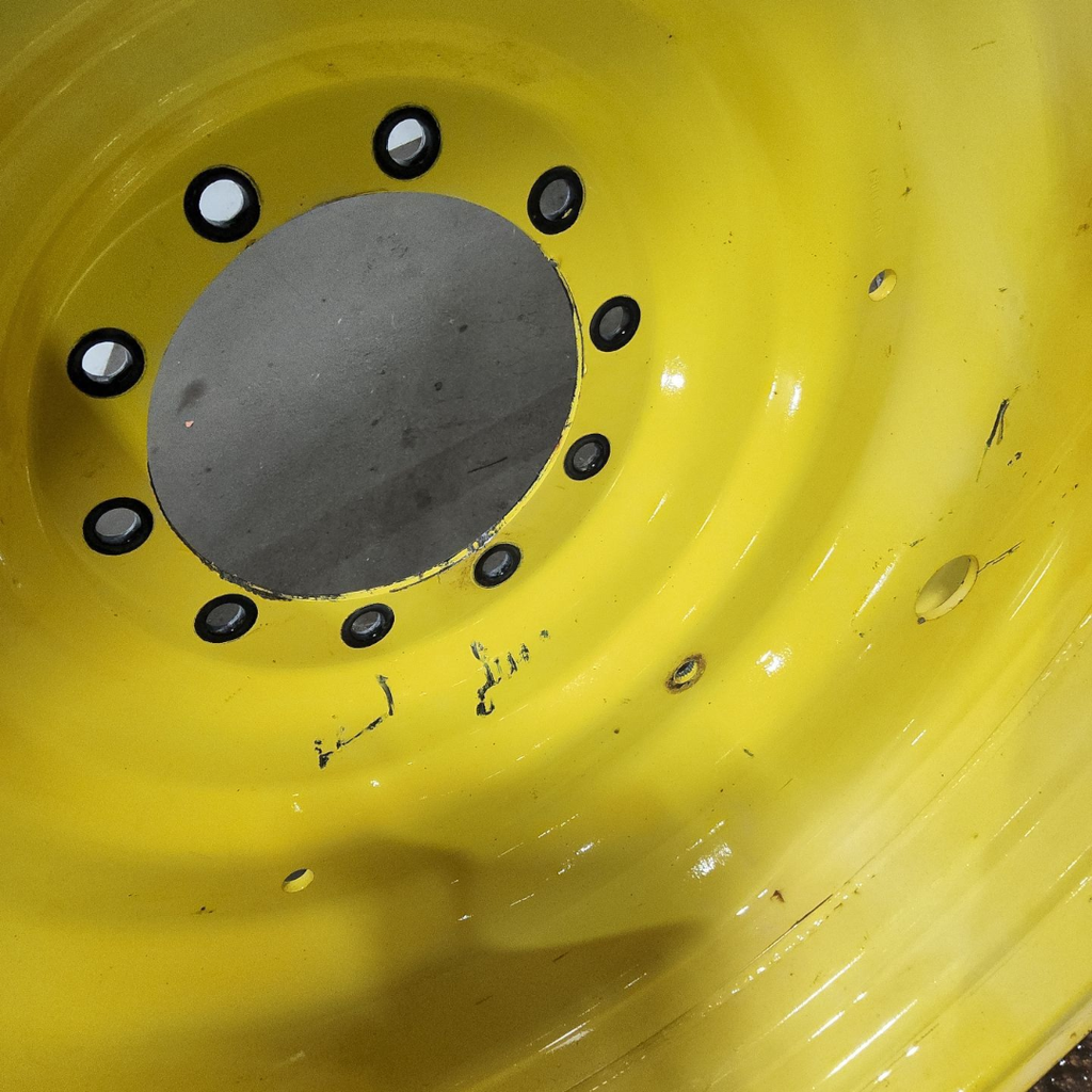 15"W x 50"D, John Deere Yellow 10-Hole Formed Plate , -6.75" Offset