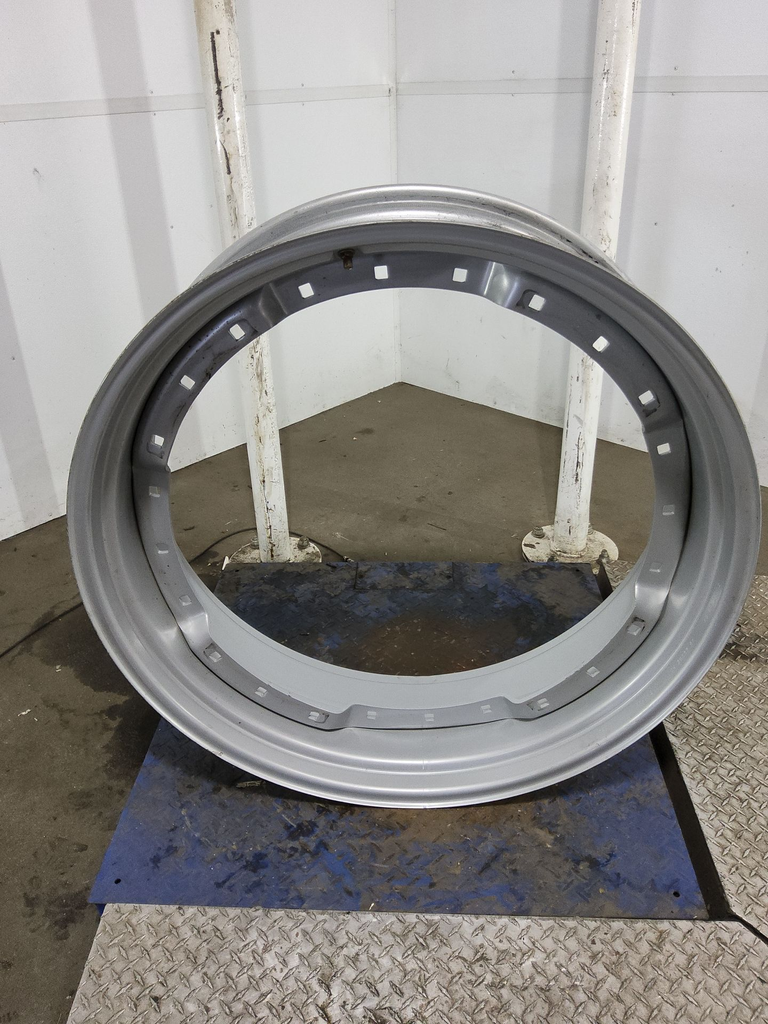 12"W x 38"D, Agco Corp Gray 12-Hole Waffle Wheel (Groups of 3 bolts) , 6.38" Offset