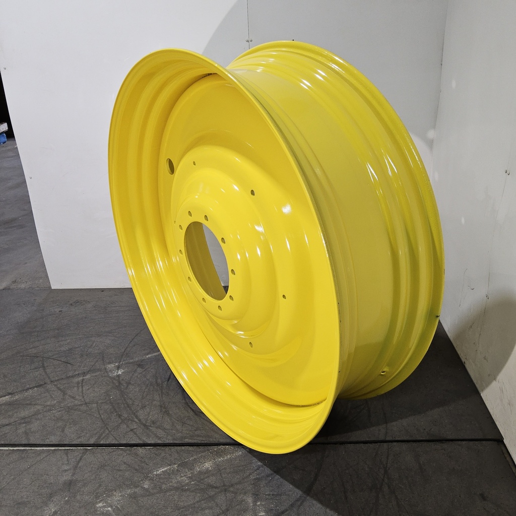 15"W x 50"D, John Deere Yellow 10-Hole Formed Plate , -6.88" Offset