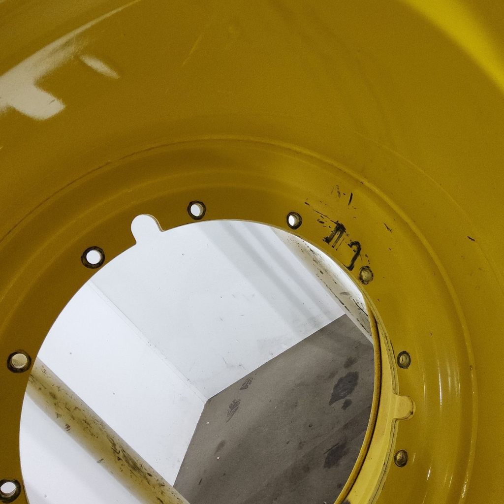 44"W x 46"D, John Deere Yellow 12-Hole Stub Disc , -9.5" Offset