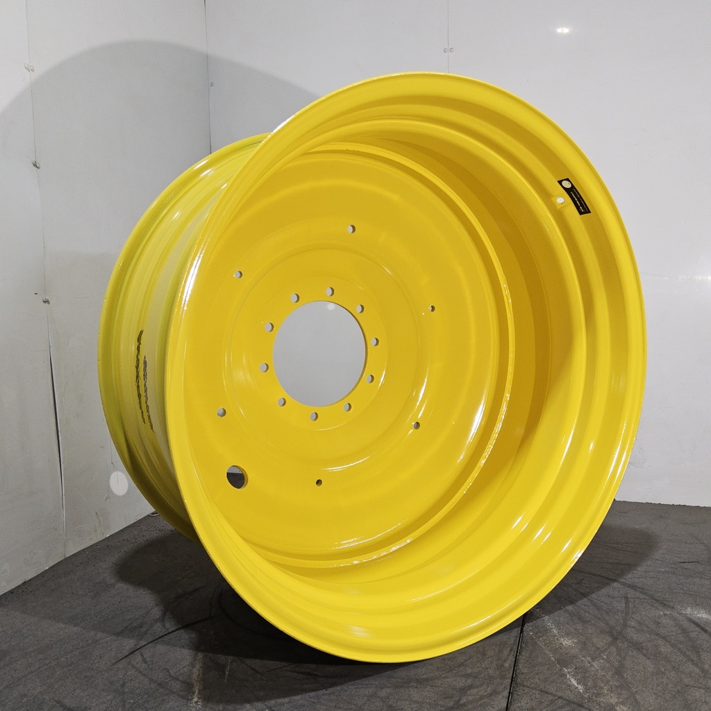 20"W x 42"D, John Deere Yellow 10-Hole Formed Plate , -12.25" Offset