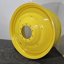 20"W x 42"D, John Deere Yellow 10-Hole Formed Plate , -12.25" Offset