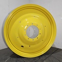 20"W x 42"D, John Deere Yellow 10-Hole Formed Plate , -12.25" Offset