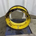 13"W x 34"D, John Deere Yellow 12-Hole Waffle Wheel (Groups of 3 bolts) , 6.88" Offset