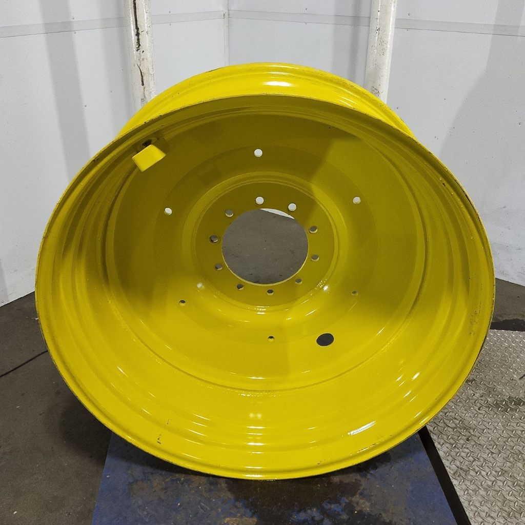16"W x 42"D, John Deere Yellow 10-Hole Formed Plate , -8.38" Offset