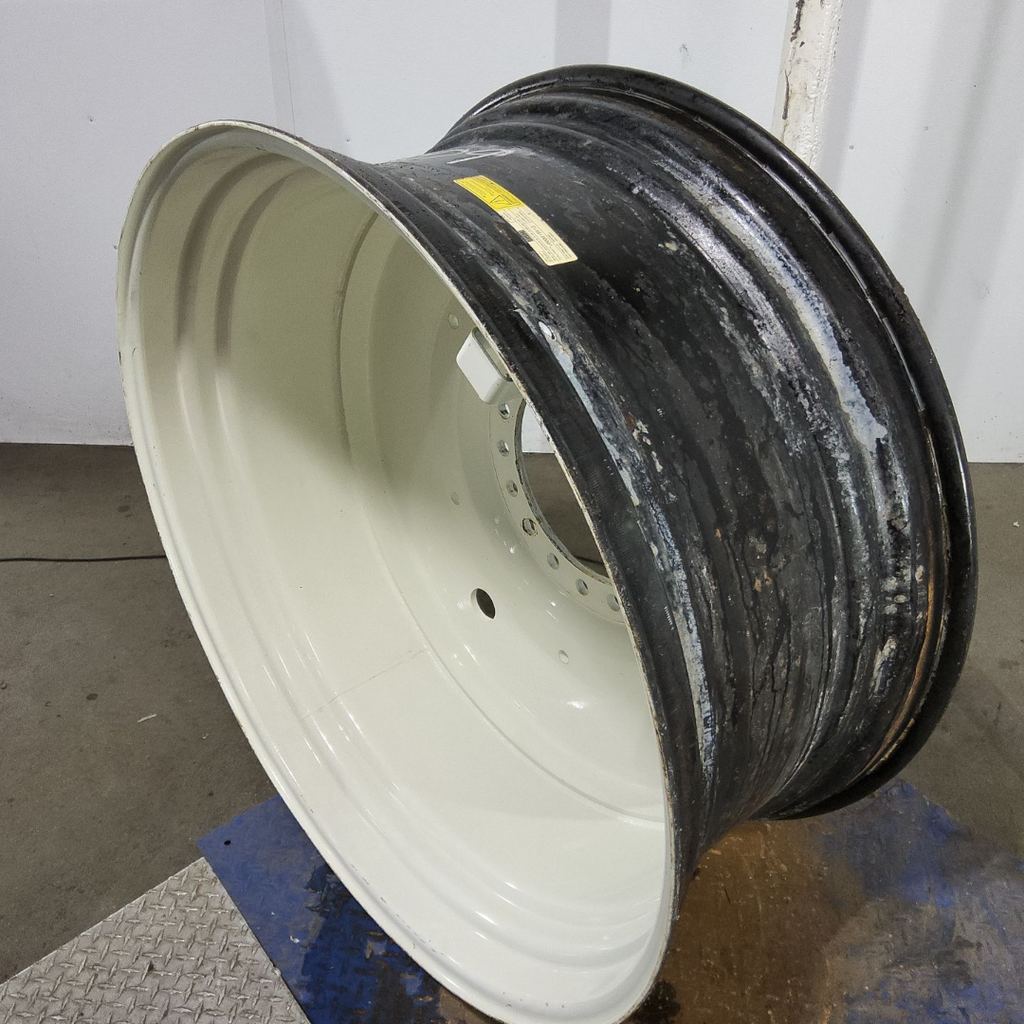 18"W x 42"D, New Holland White 18-Hole Formed Plate , -8.62" Offset