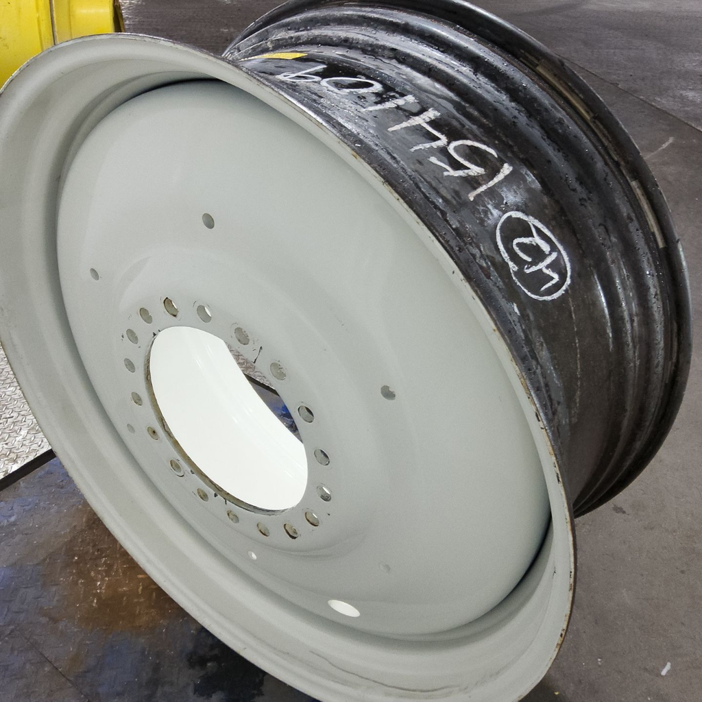 18"W x 42"D, New Holland White 18-Hole Formed Plate , -8.62" Offset