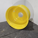 23"W x 38"D, John Deere Yellow 10-Hole Formed Plate , -11.38" Offset