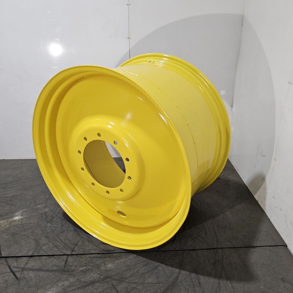 23"W x 38"D, John Deere Yellow 10-Hole Formed Plate , -11.25" Offset