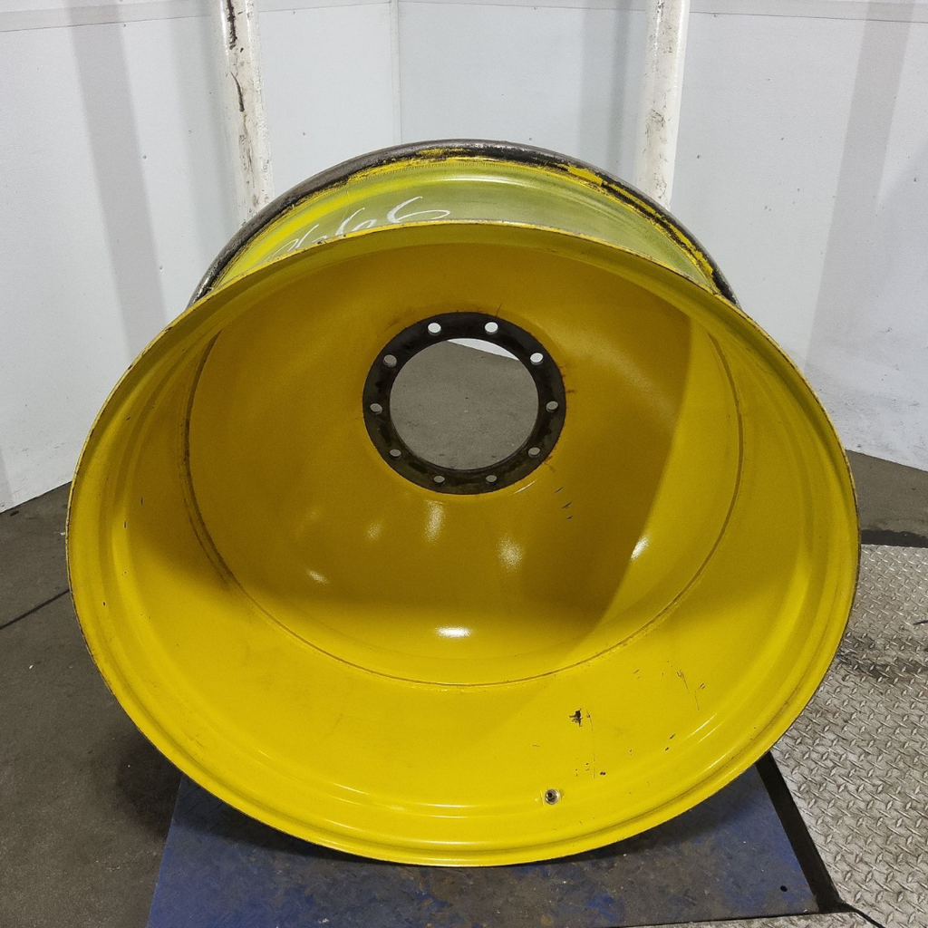 16"W x 38"D, John Deere Yellow 10-Hole Dolly Dual , -15.12" Offset