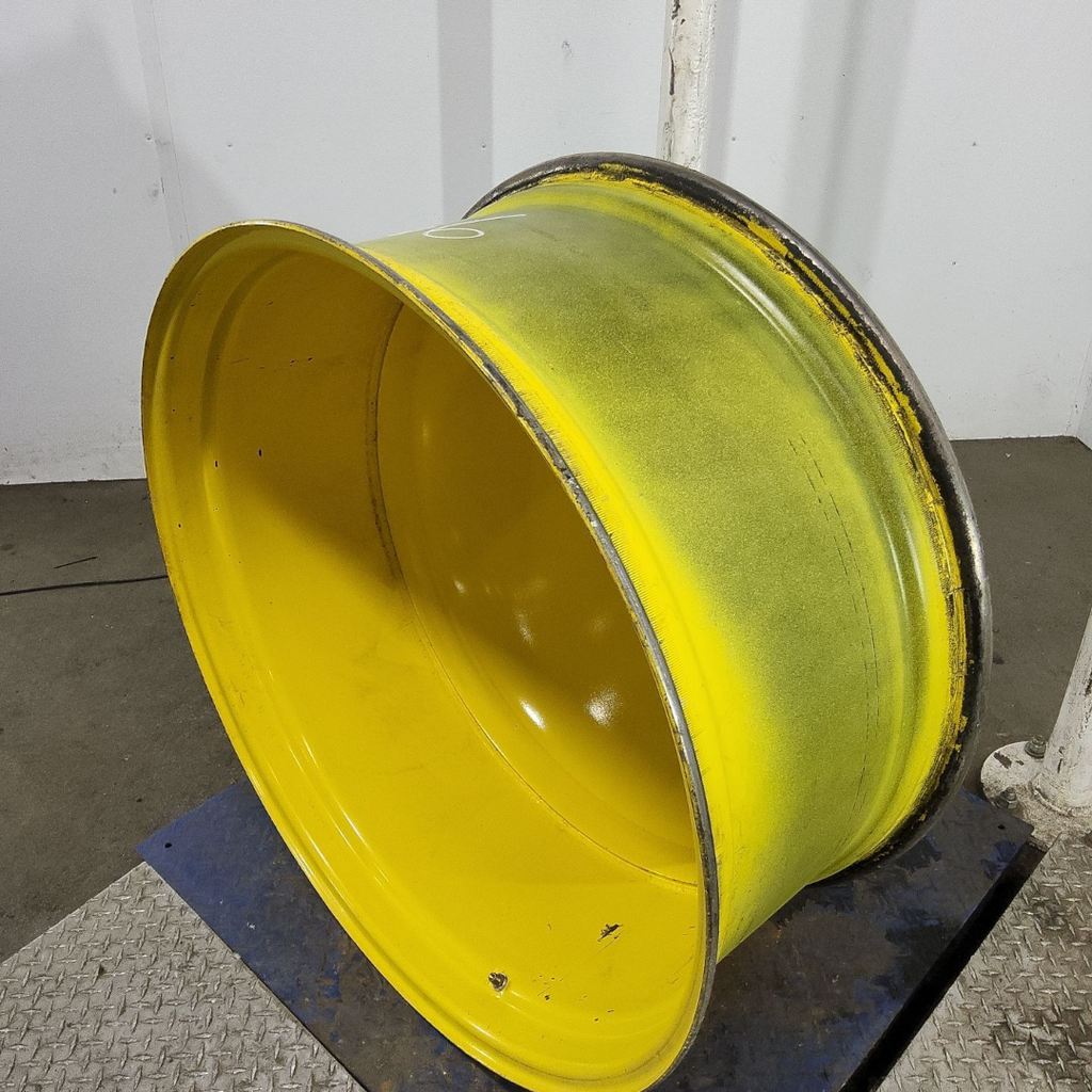 16"W x 38"D, John Deere Yellow 10-Hole Dolly Dual , -15.12" Offset