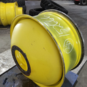 16"W x 38"D, John Deere Yellow 10-Hole Dolly Dual , -15.12" Offset