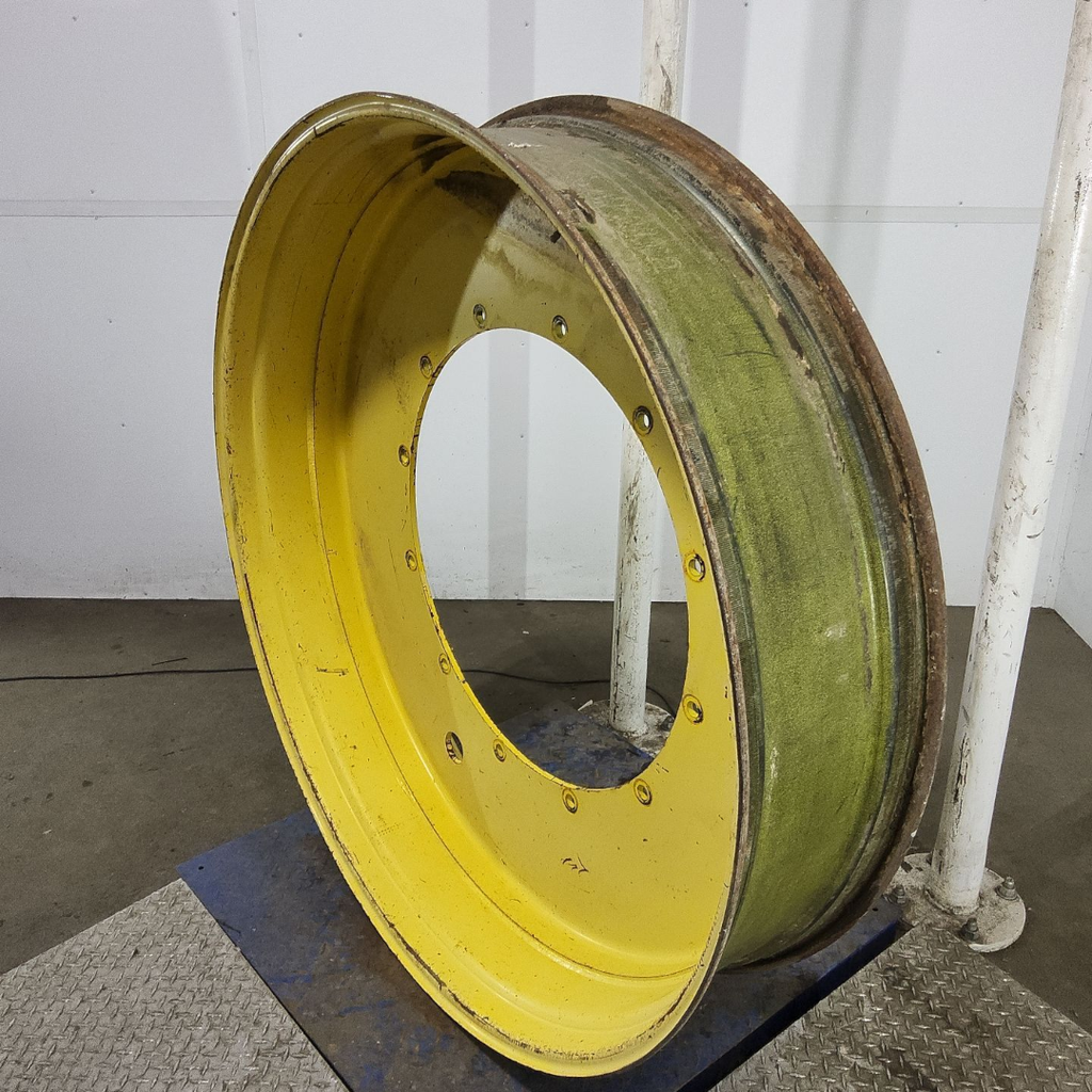 12"W x 54"D, John Deere Yellow 12-Hole Stub Disc , -3.38" Offset