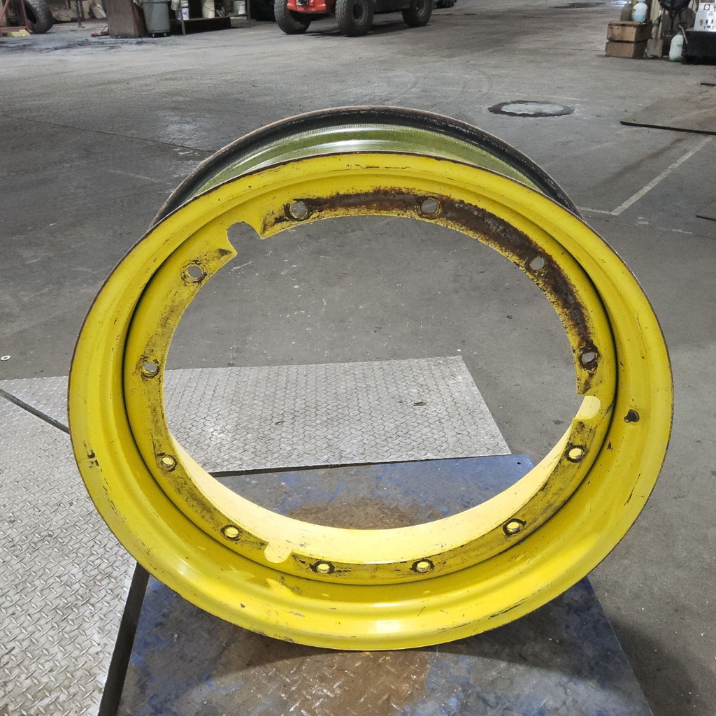 12"W x 38"D, John Deere Yellow 12-Hole Stub Disc , 1.88" Offset