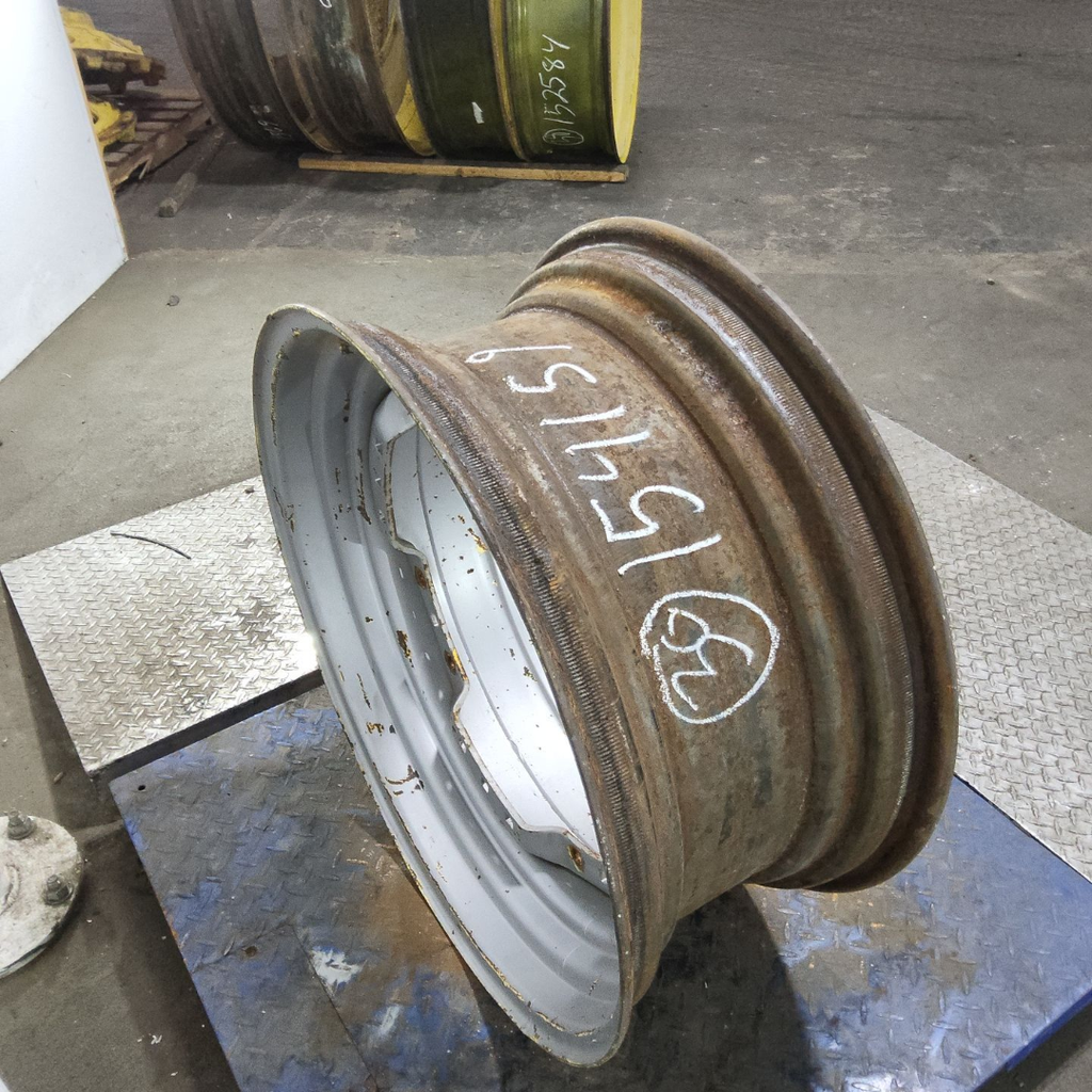 13"W x 30"D, Case IH Silver Mist 12-Hole Waffle Wheel (Groups of 3 bolts) , 2.88" Offset