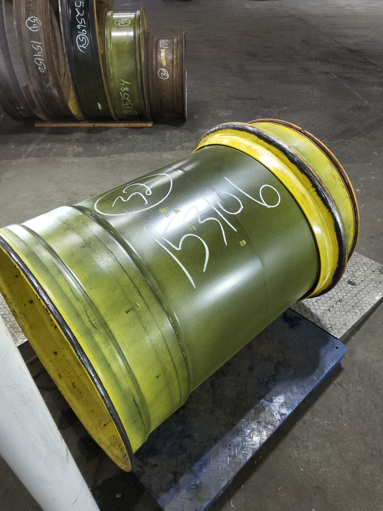 44"W x 32"D, John Deere Yellow 10-Hole 3 Piece Formed Plate , -2.12" Offset