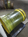 44"W x 32"D, John Deere Yellow 10-Hole 3 Piece Formed Plate , -2.12" Offset
