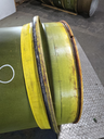 44"W x 32"D, John Deere Yellow 10-Hole 3 Piece Formed Plate , -2.12" Offset