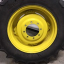 9"W x 28"D Stub Disc (groups of 2 bolts) Rim with 8-Hole Center, John Deere Yellow